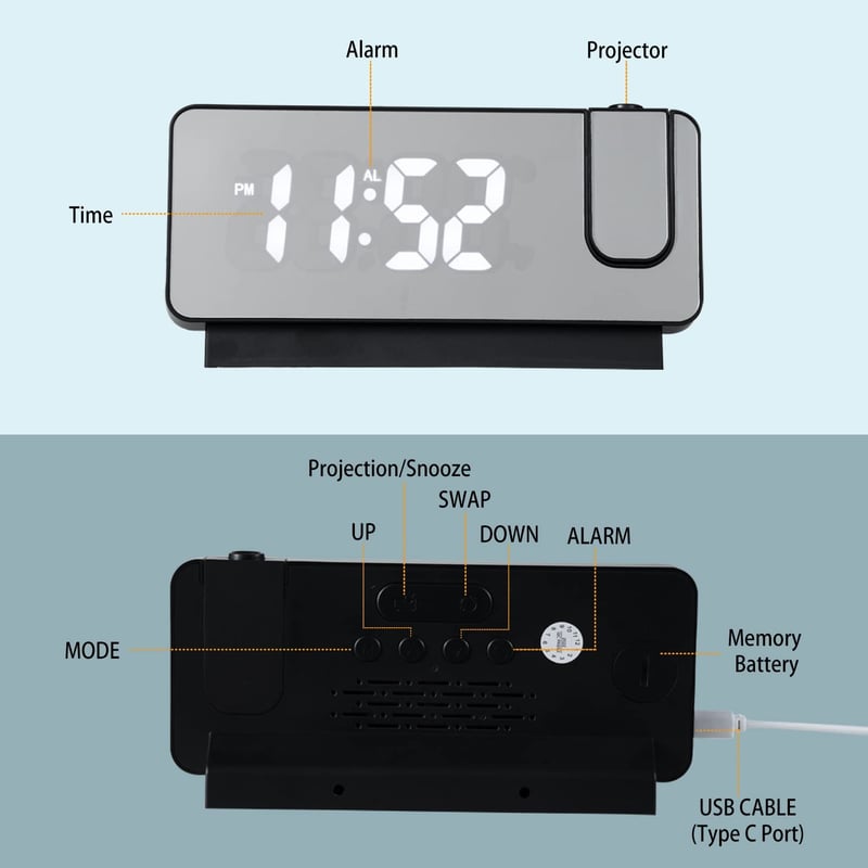 Smart Digital Projection Clock