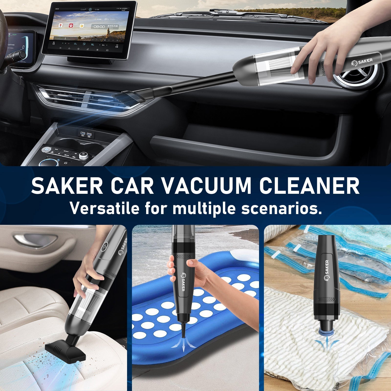 3-in-1 Portable Vacuum Cleaner