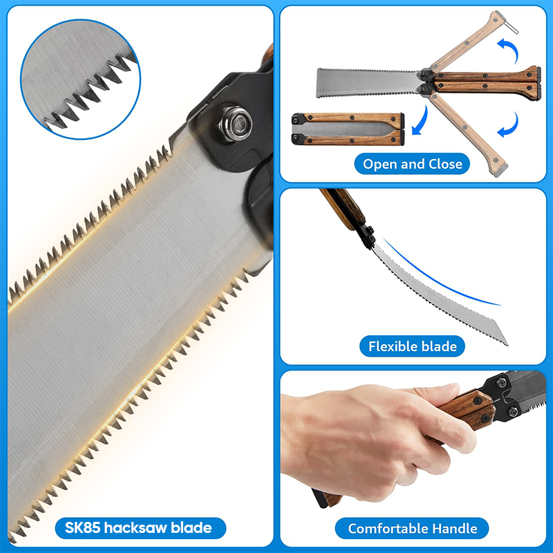 Handy Dual Blade Tool -  Portable Foldable Double-Sided Saw