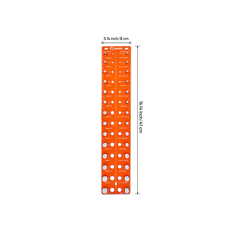 Universal Thread Identifier Tool - ® Nut and Bolt Thread Checker