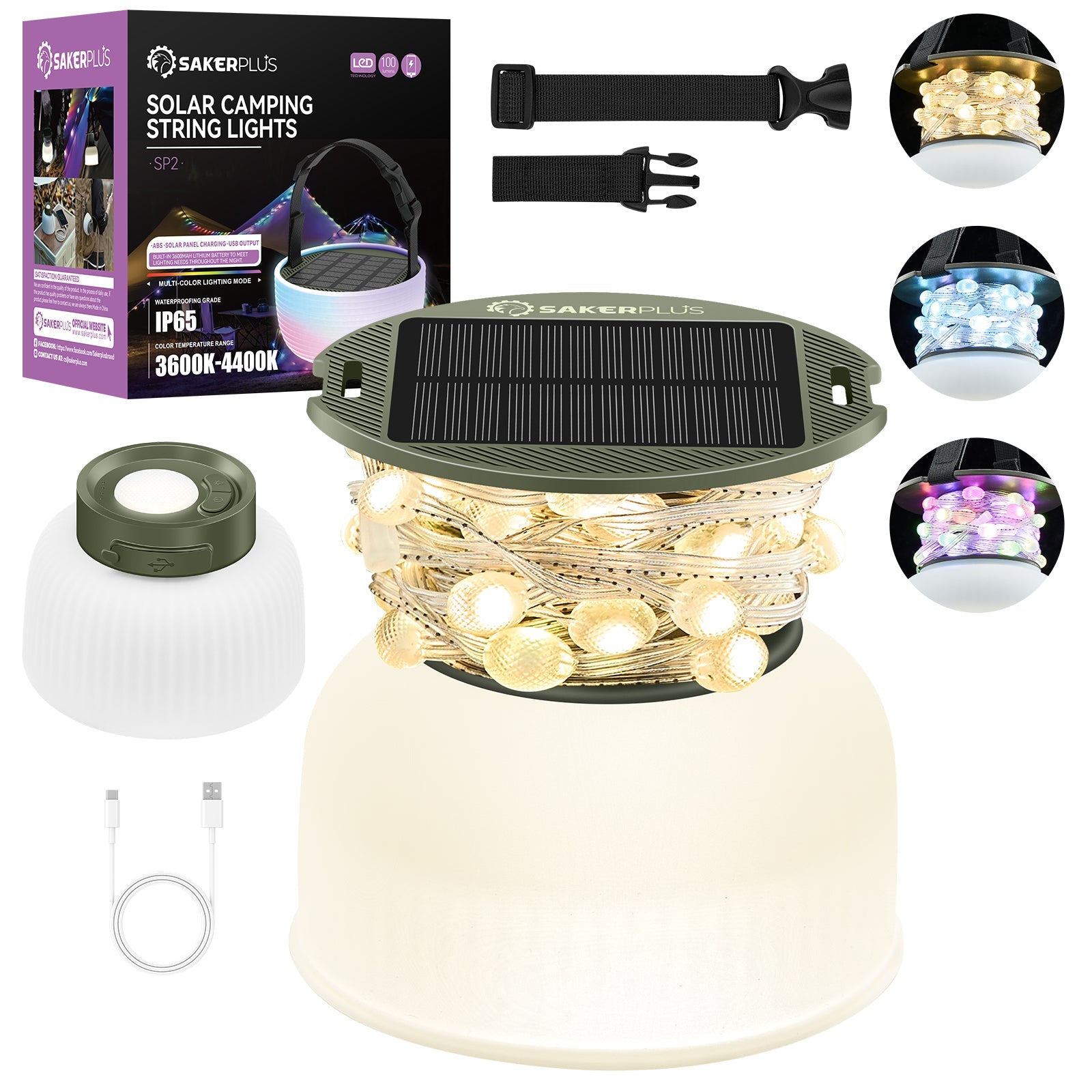 Solar Camping String Lights