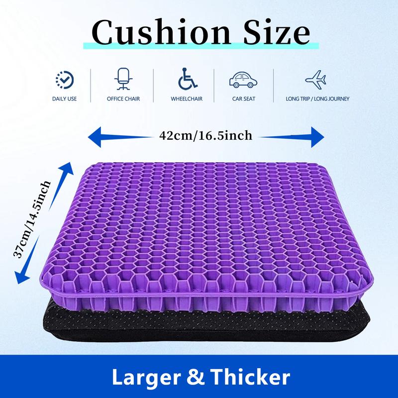Extra Large Purple Gel Seat Cushion