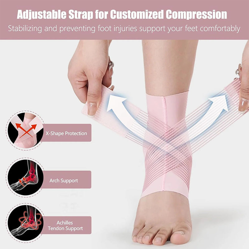 Adjustable Compression Ankle Support Sleeves