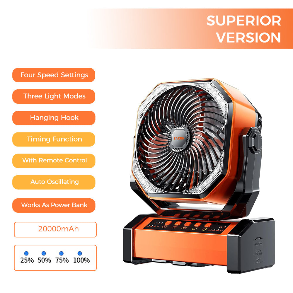 ® Rechargeable Camping Fan