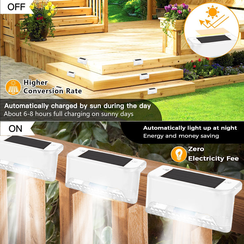 Solar Deck Lights Outdoor 4 Pack