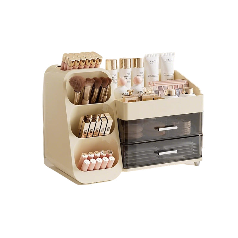 Elegant Vanity Makeup Storage Organizer Box