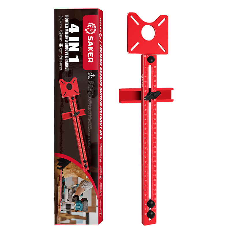 Robust Woodworking Bracket for Milling Tasks - ® 4 in 1 Router Milling Groove Bracket
