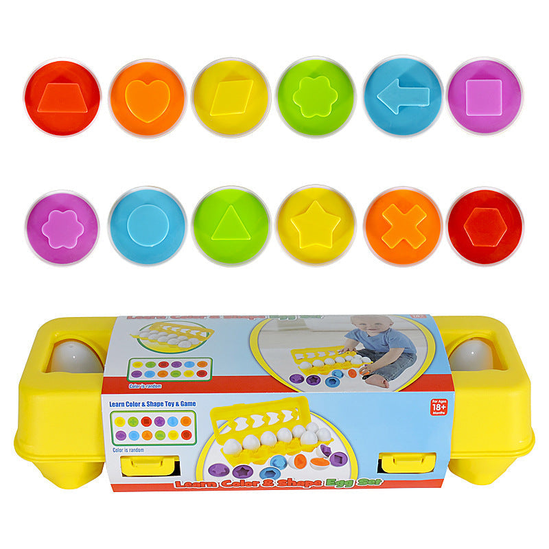 Color Shape Matching Egg Puzzle Toy
