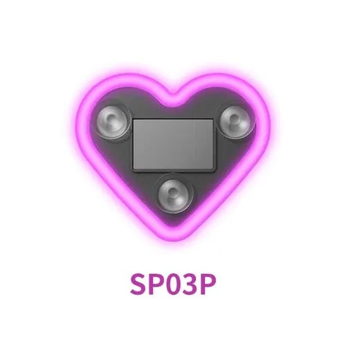 Triangular Heart Car Light