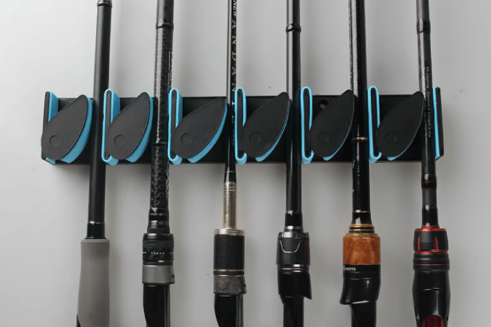 Wall Mounted Fishing Rod Rack