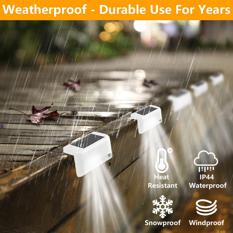 Solar Deck Lights Outdoor 4 Pack