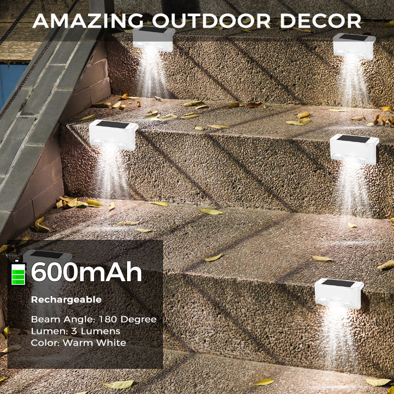 Solar Deck Lights Outdoor 4 Pack