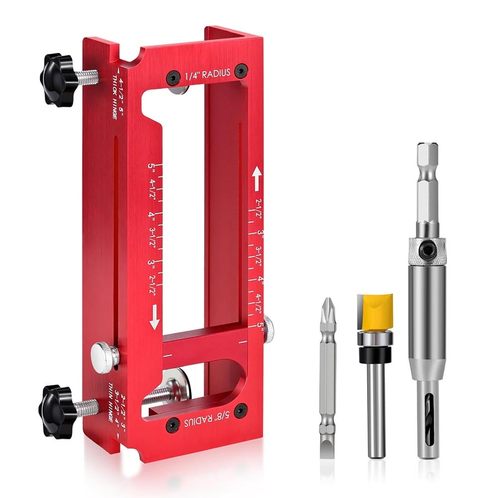 Adjustable Aluminum Door Hinge Jig