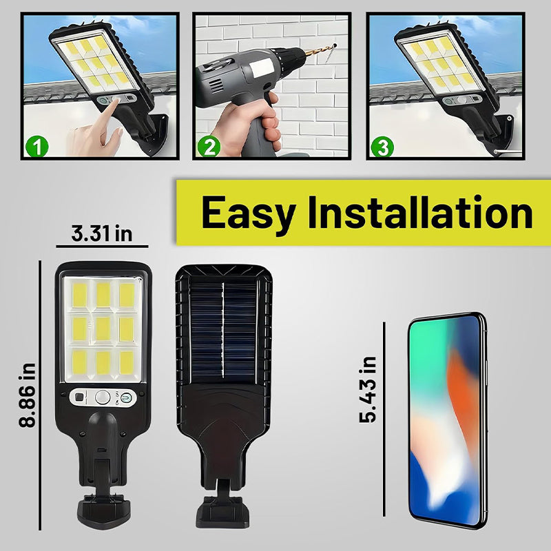 Solar Street Lights Outdoor Security Set