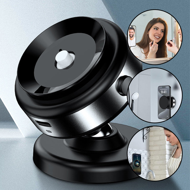 Vacuum magnetic mobile phone holder