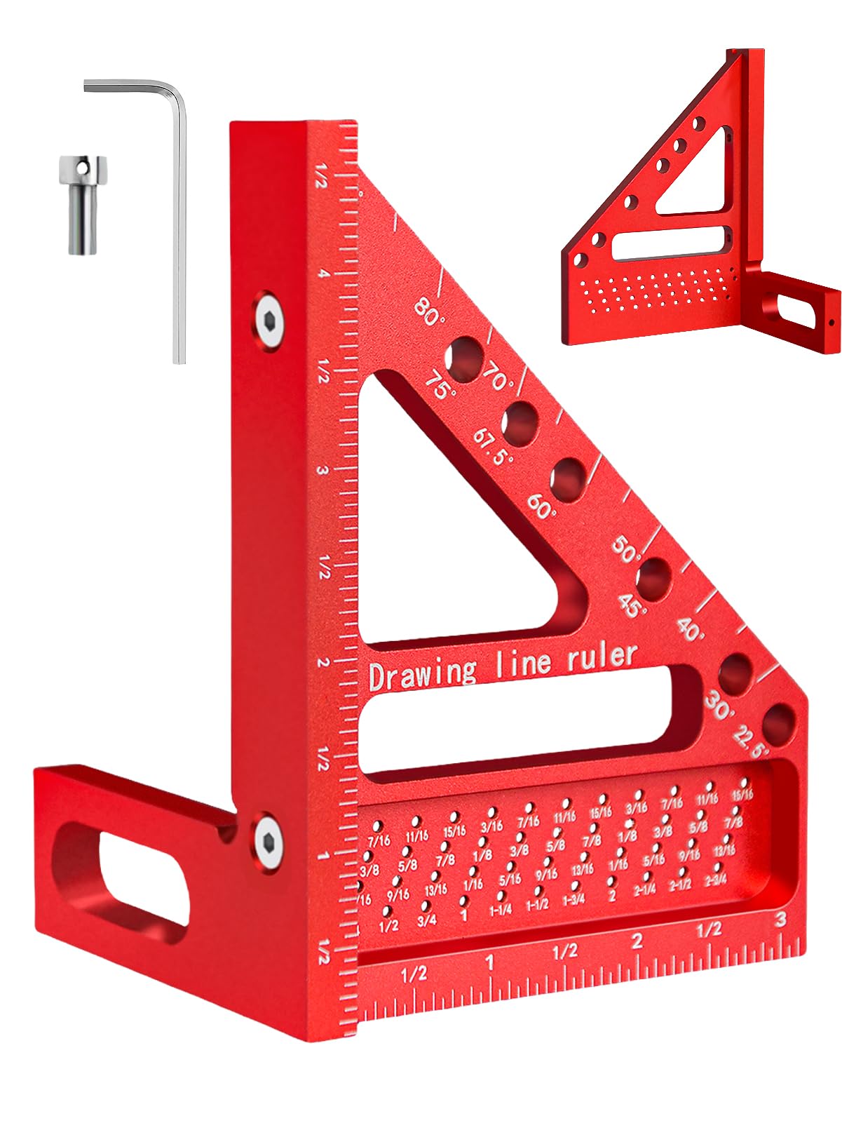 3D Multi Angle Carpenter Square Ruler