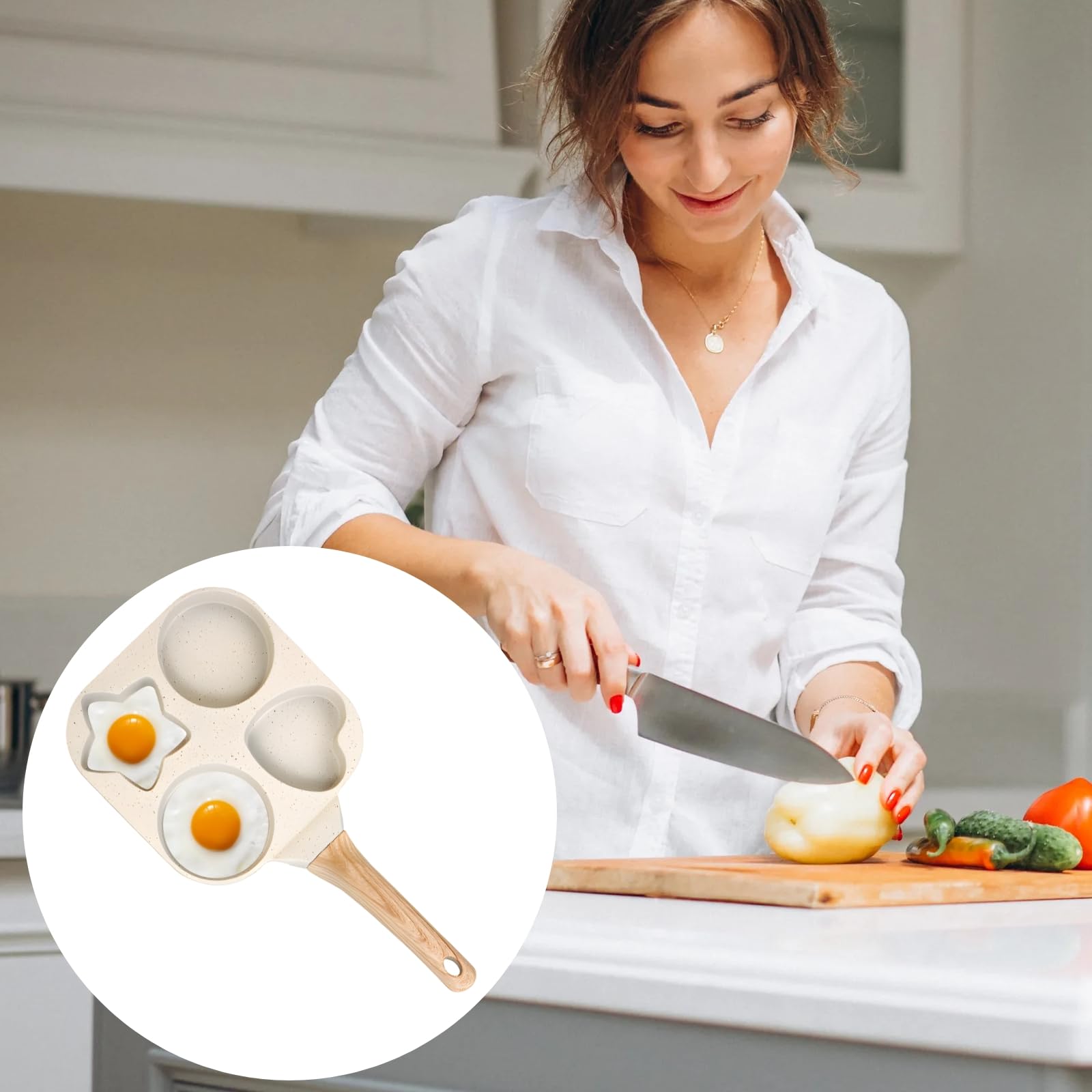 Egg Pan Four Hole Breakfast Skillet