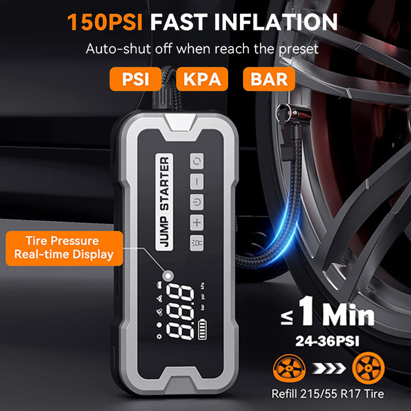 4-IN-1 Portable Jump Starter
