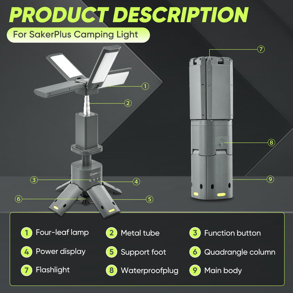 Telescopic Rechargeable Camping Lantern