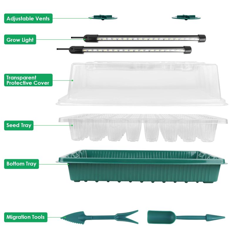 Seed Starter Tray with Grow Light