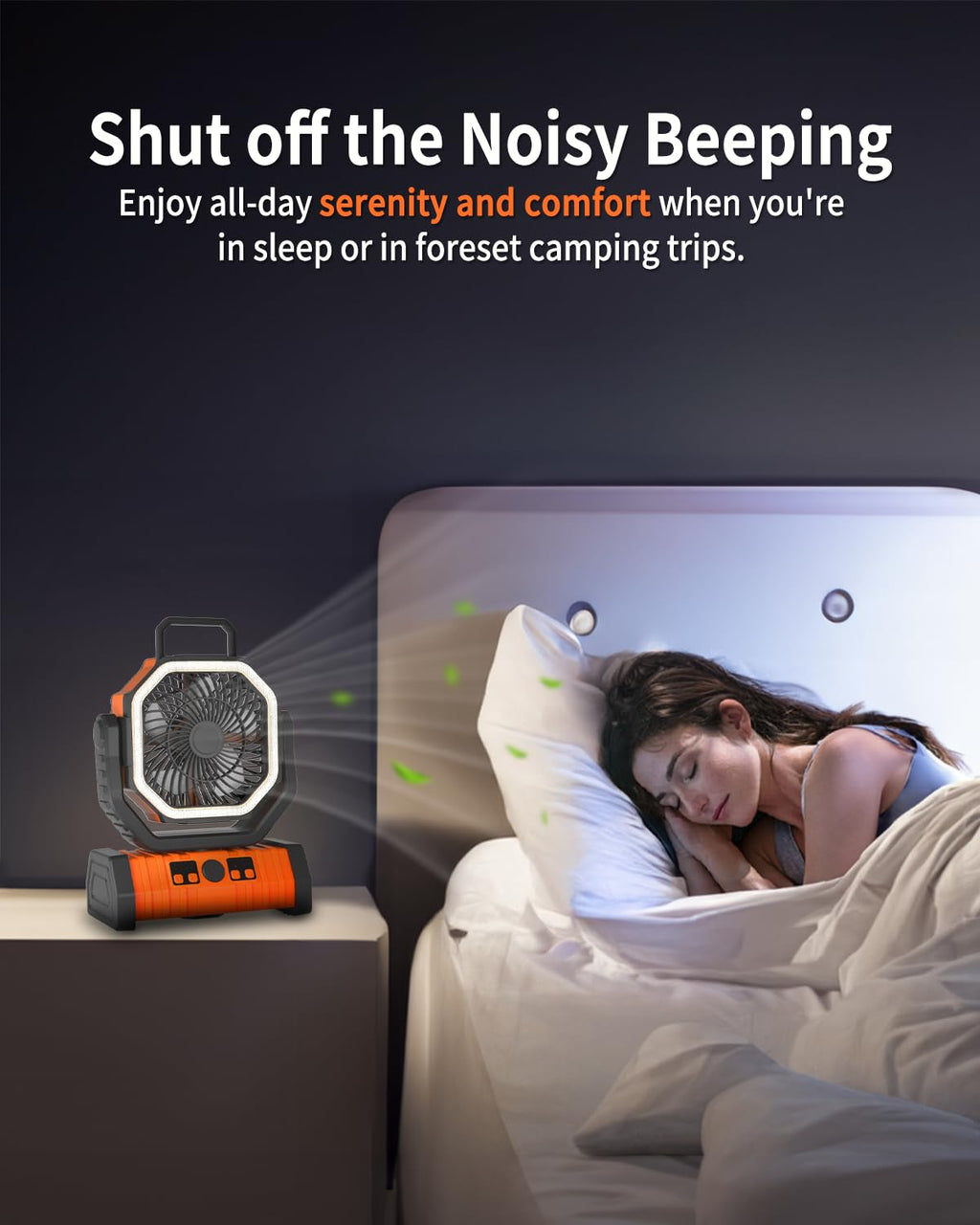 Rechargeable  RC Camping Fan