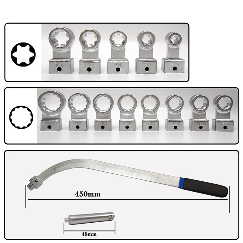 15Pcs Universal Belt Tensioner Pulley Tool Kit