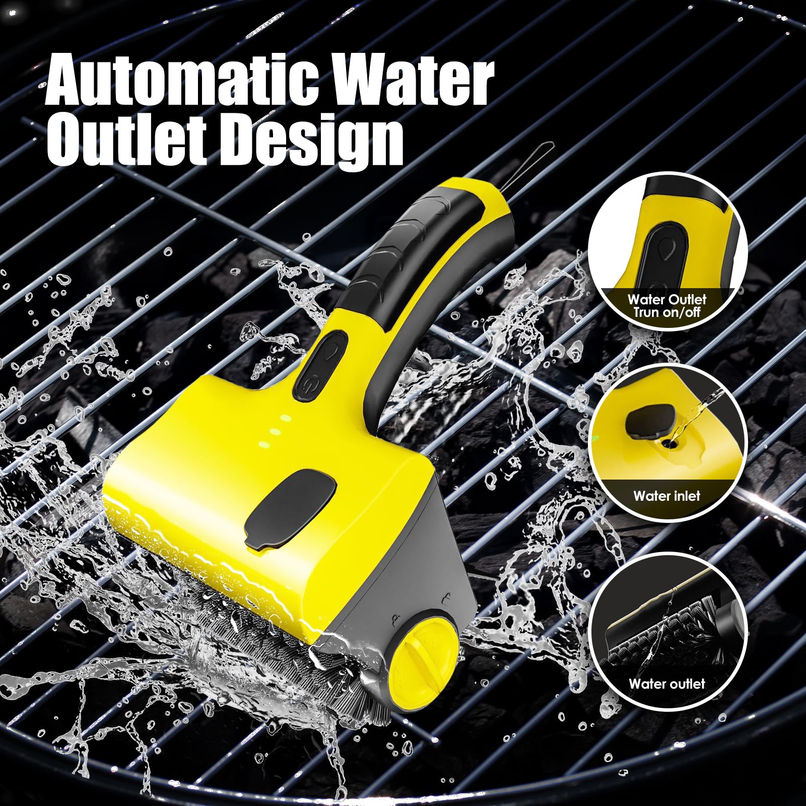 Electric Grill Cleaner Cordless & Rechargeable