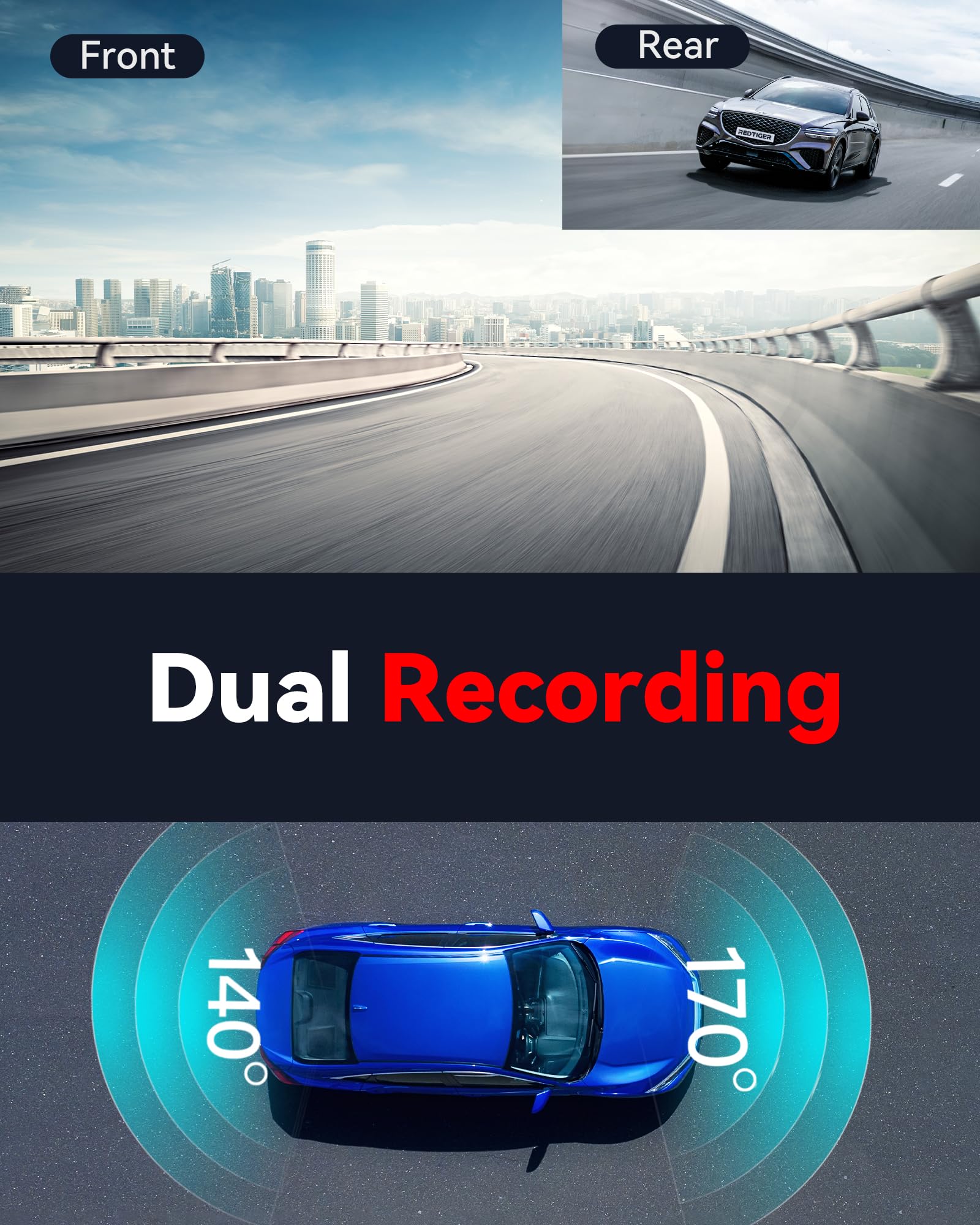 4K Dual Front And Rear Camera
