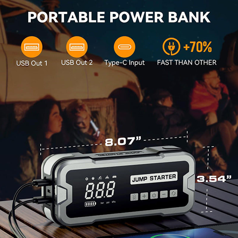 4-IN-1 Portable Jump Starter