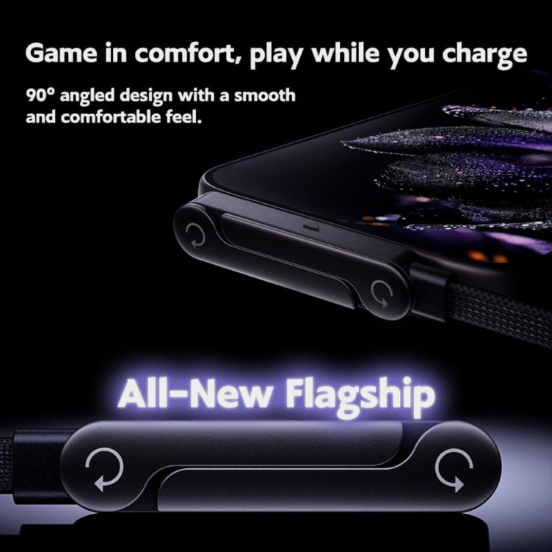 Flat Right Angle USB C Cable Stand