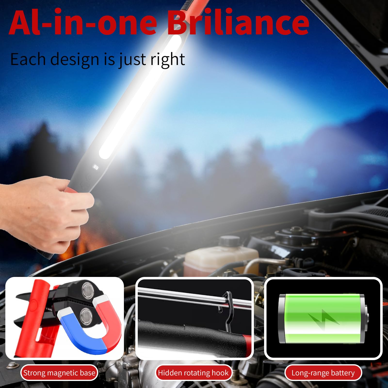 Automotive Rechargeable Magnetic Work Light