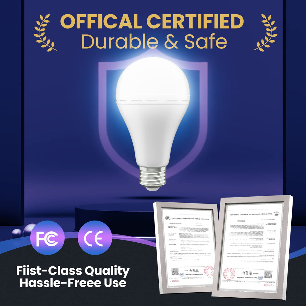 Emergency Rechargeable LED Light Bulbs