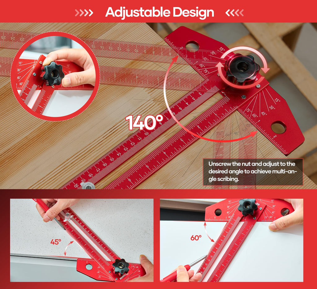 Woodworking Scriber Marking Line Ruler