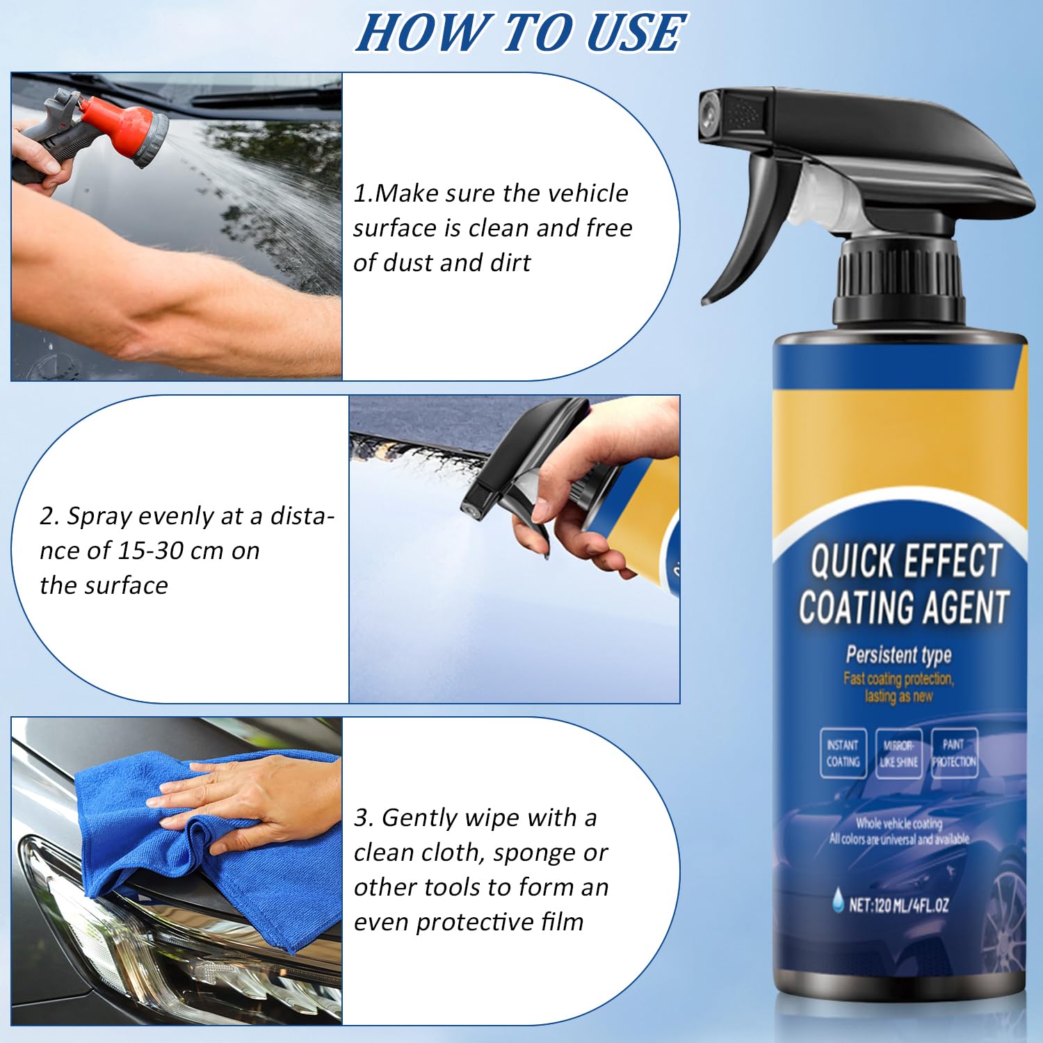 Car Paint Spray for Shine & Protection
