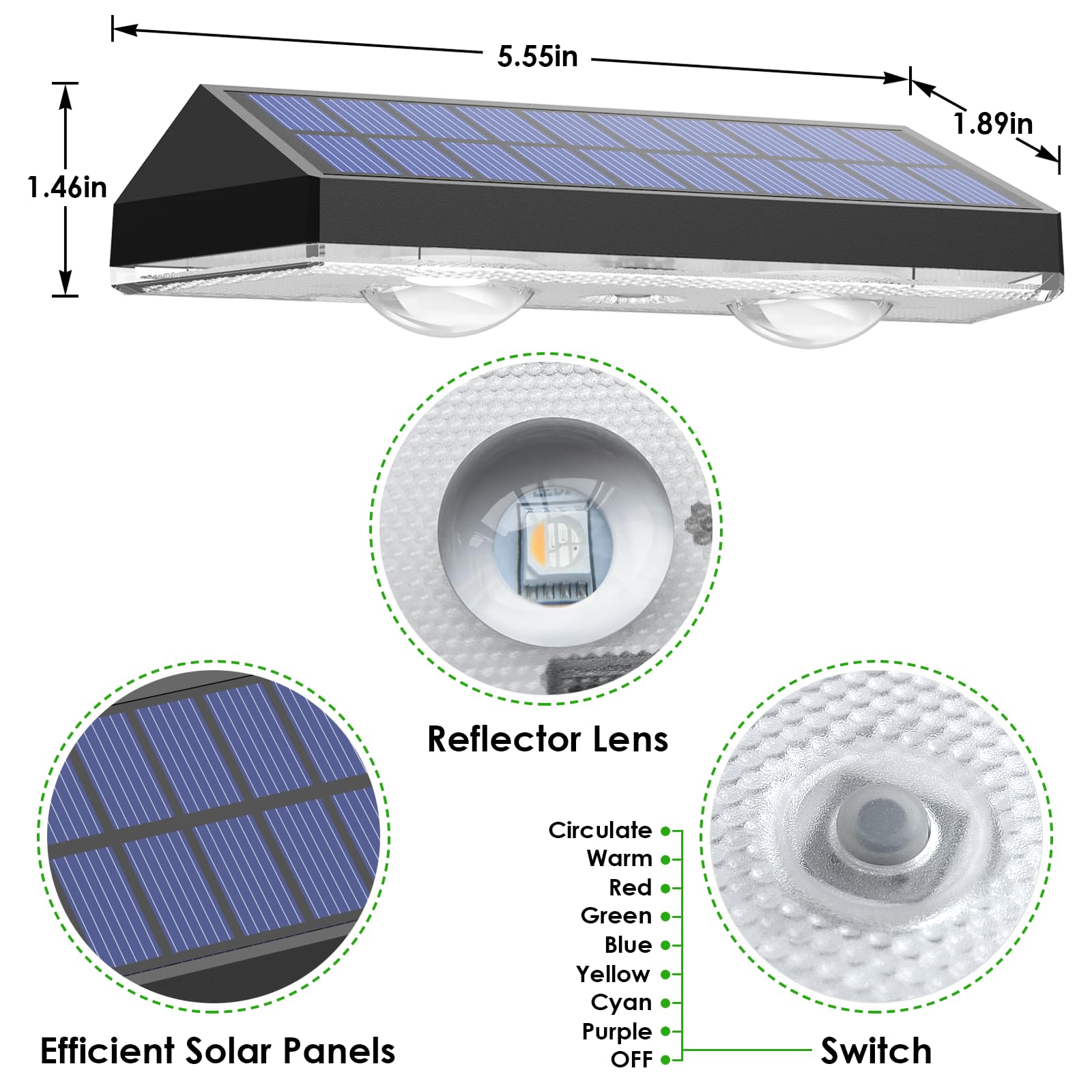 Wall Mount Solar Lights