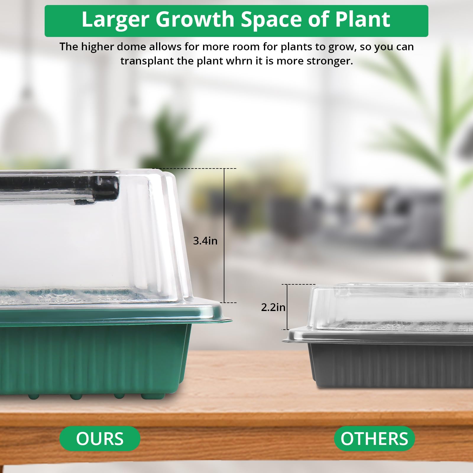 Seed Starter Tray with Grow Light
