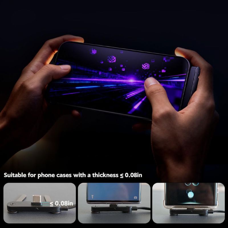 Flat Right Angle USB C Cable Stand