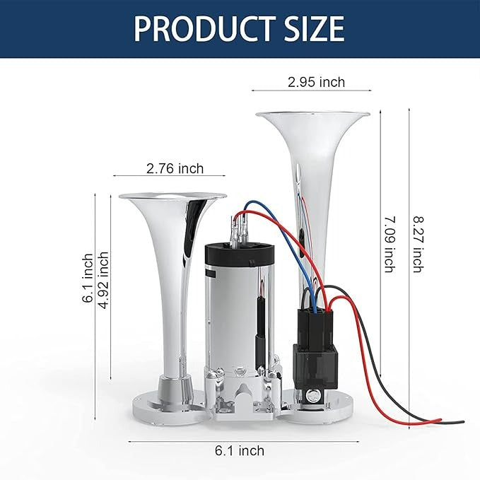 Loud Car Dual Trumpet Air Horn
