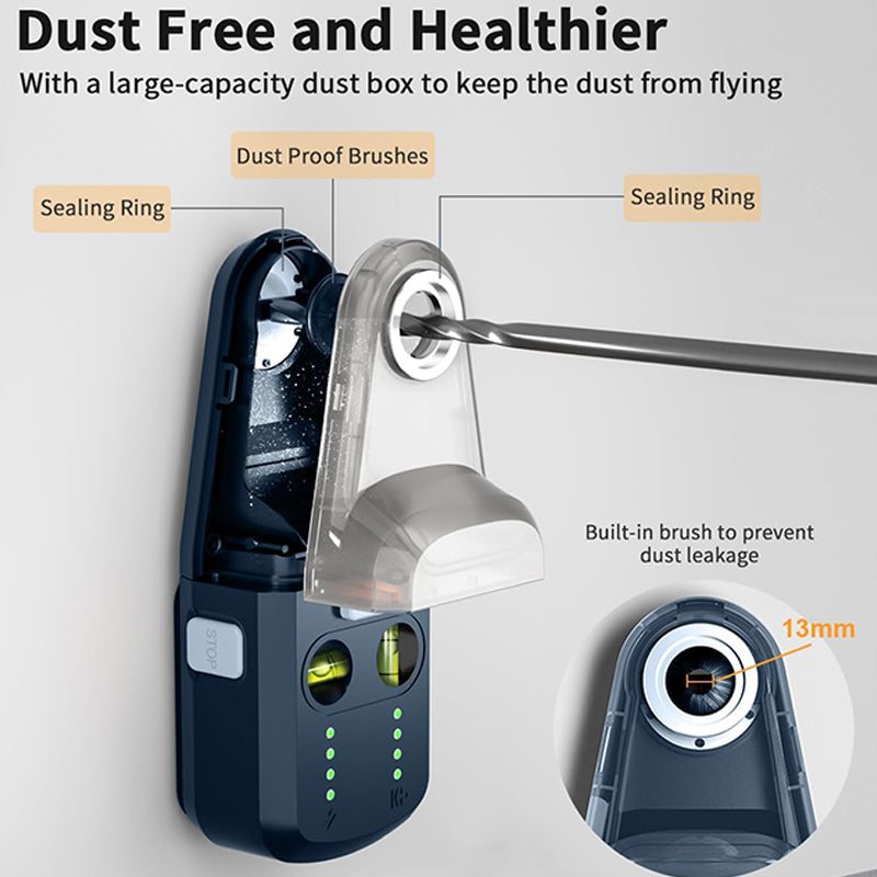 ® 3-in-1 Laser Level Tool with Drill Dust Collector