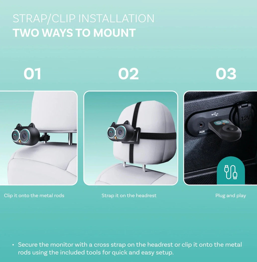2-In-1 Baby Car Monitor