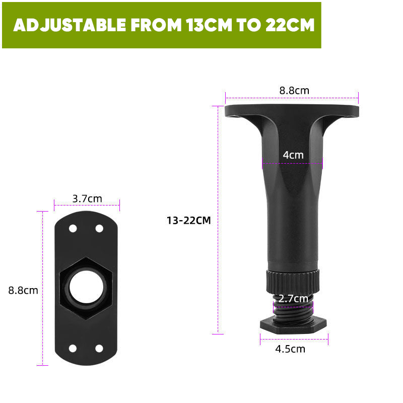 6 Pcs Adjustable Height Bed Support Legs