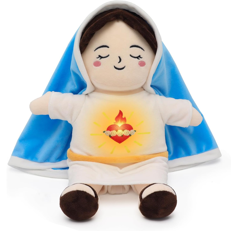 Breathing Virgin Mary Plush Doll