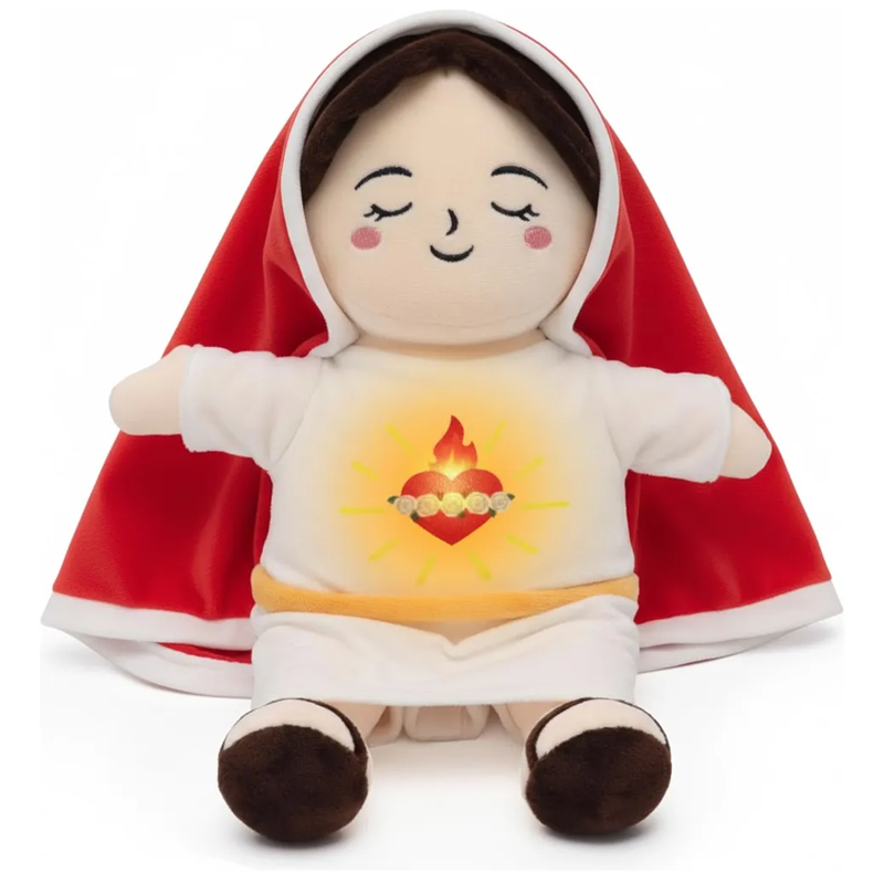 Breathing Virgin Mary Plush Doll