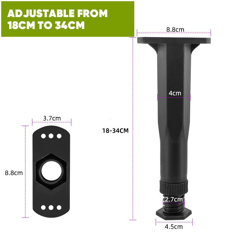 6 Pcs Adjustable Height Bed Support Legs