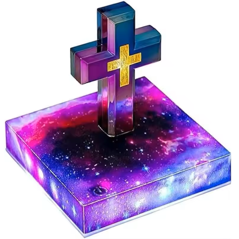 Levitating Magnetic Floating Cross Lamp