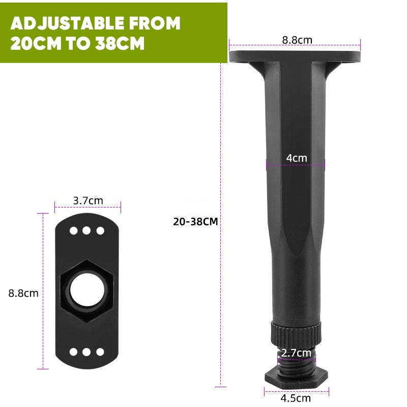 6 Pcs Adjustable Height Bed Support Legs