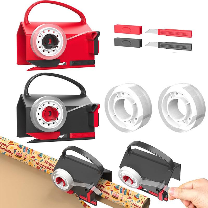 Wrapping Paper Cutter And Dispenser Set