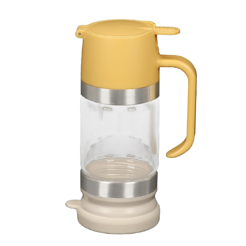 Glass Honey Syrup Dispenser Jar